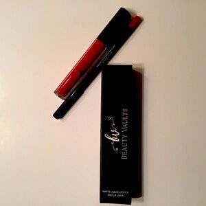 Liquid Matte Lipstick and a Lip Liner